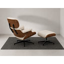 Ver imagem 3 de Poltrona Charles Eames com Puff - Pau Ferro em Couro Branco