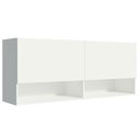 Ver imagem 1 de Armário Aéreo 120 Cm 2 Portas 2 Nichos Branco Para Cozinha