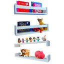 Ver imagem 1 de Combo Prateleiras Nicho Para Livros Estante Multiuso 4un55cm