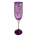Ver imagem 4 de Taça Pomba Gira Rosa Roxa Cristal Luxo em Vidro 150 ml