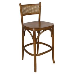 Cadeira de Bancada de Bar Bistrô Madeira Maciça Mariana Soberati - 1