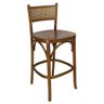Cadeira de Bancada de Bar Bistrô Madeira Maciça Mariana Soberati - 1
