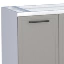 Ver imagem 5 de Gabinete de Aço para Pia 150cm Juno/apolo 4 Gavetas Cozimax Cinza Argila