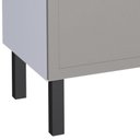 Ver imagem 4 de Gabinete de Aço para Pia 150cm Juno/apolo 4 Gavetas Cozimax Cinza Argila