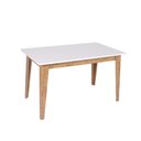 Ver imagem 2 de Conjunto Mesa Retangular Sophia com 6 Cadeiras Melina Fosca Asgard Bege Freijo e Off White