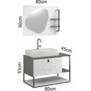 Ver imagem 3 de Conjunto de Banheiro Berton Lancy 0,80cm