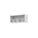 Ver imagem 5 de Armário Aéreo 1 Porta Basculante 100% MDF Pistão a Gás Americana Branco/Fosco
