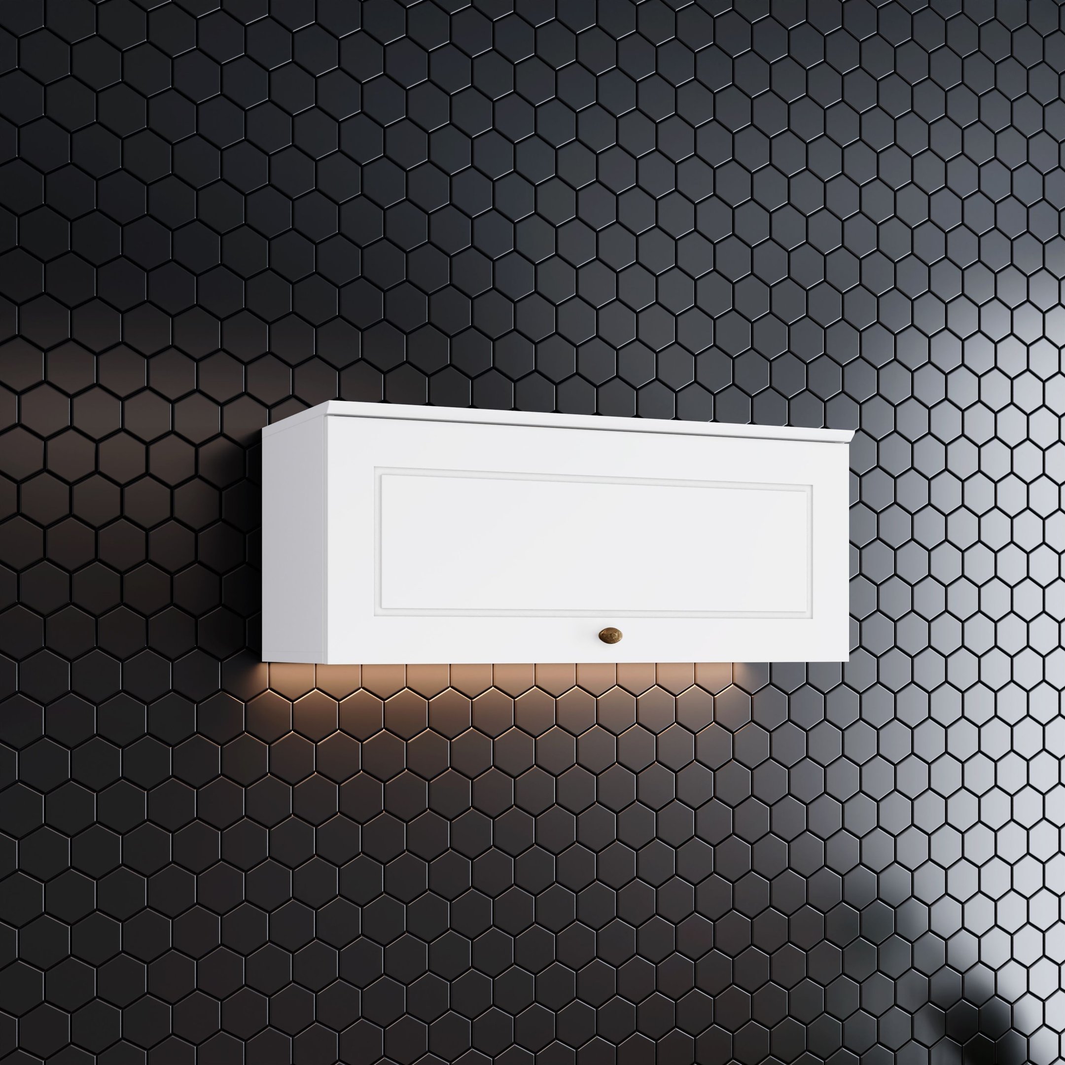 Armário Aéreo 1 Porta Basculante 100% MDF Pistão a Gás Americana Branco/Fosco Menor preço em Armário Aéreo 1 Porta Basculante 100% MDF Pistão a Gás Americana Branco/Fosco