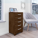 Ver imagem 1 de Cômoda Quarto 5 Gavetas com Corrediças Telescópicas Malbec