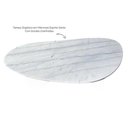 Ver imagem 4 de Mesa de Centro Berlim Orgânico Mármore Espirito Santo MDF 80cm Branco Modelar Art Moveis