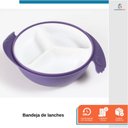 Ver imagem 4 de Kit Refeição Infantil Criança Bebê 3 Peças C/ Talher Ventosa Azul