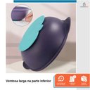 Ver imagem 6 de Kit Refeição Infantil Criança Bebê 3 Peças C/ Talher Ventosa Azul