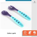 Ver imagem 3 de Kit Refeição Infantil Criança Bebê 3 Peças C/ Talher Ventosa Azul