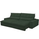 Ver imagem 6 de Sofá Retrátil Reclinável para Sala de Estar Living 250cm Dimas F04 Veludo Verde - Lyam Decor