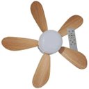 Ver mais imagens de Ventilador Lampada Helice Madeira E27 Controle Remoto 2 em 1 Sol Verao Calor Iluminaçao Vento Ajusta