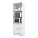 Ver imagem 3 de Torre Quente 02 Fornos com 2 Gavetas 100% MDF Americana Branco