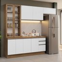 Ver imagem 1 de Armário de Cozinha Completa 270cm Rustic/branco Glamy Madesa 16