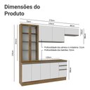 Ver imagem 4 de Armário de Cozinha Completa 270cm Rustic/branco Glamy Madesa 16