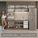 Ver imagem 6 de Armário de Cozinha Completa 270cm Rustic/branco Glamy Madesa 16