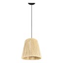 Ver imagem 1 de Luminária Pendente Modelo Athenas Corda Sisal Natural Palha:preto