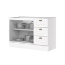 Ver imagem 4 de Balcão Pia 03 Gavetas 02 Portas 120cm 100% MDF Americana Branco