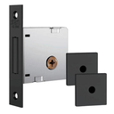 Ver imagem 1 de Fechadura Auxiliar Trava Stam 1004 Inox Roseta Quadrada - Preto