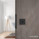 Ver imagem 2 de Fechadura Auxiliar Trava Stam 1004 Inox Roseta Quadrada - Preto