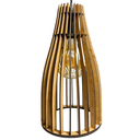 Ver imagem 2 de Luminária Pendente Stillo Mdf 30cm Rústico