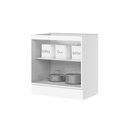 Ver imagem 5 de Balcão 02 Portas 80cm 100% MDF Americana Branco