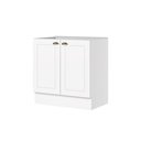 Ver imagem 3 de Balcão 02 Portas 80cm 100% MDF Americana Branco