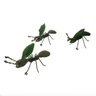 Trio Formigas de Ferro 18 Cm Artesanal Decoração Casa - 1
