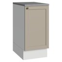 Ver imagem 1 de Balcão de Cozinha 40 cm 1 Porta Branco-Crema Vik Madesa Branco-Crema