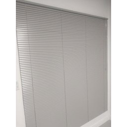 Persiana Horizontal Cinza - 2,20m Larg X 1,10m Alt - Alumínio 25mm - Persianet - 4