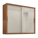 Ver imagem 1 de Guarda Roupas Casal Ripado com Espelho 2 Portas de Correr 4 Gavetas Trianon Madeirado/areia Zanzini