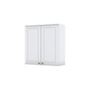 Ver imagem 5 de Armário Aéreo 02 Portas 80cm 100% MDF Branco Americana