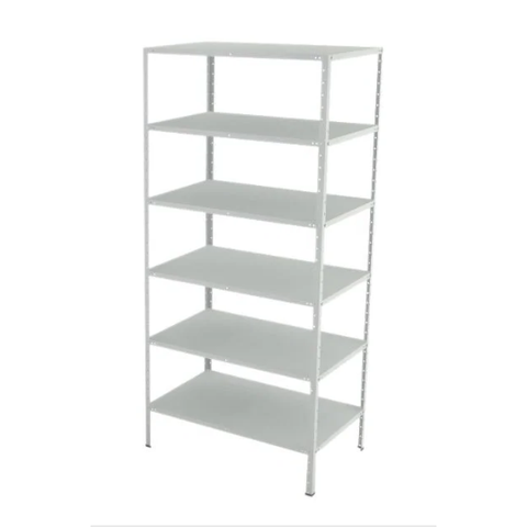 Estante de aço 40cm - 6 bandejas - #26 - 2,00m Altura - Branca MM