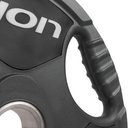 Ver imagem 4 de Par Anilha Olímpica 1 Kg Lion para Musculação Vulcanizada em Aço Maciço Revestido em Borracha