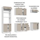 Ver imagem 5 de Armário de Cozinha Completa 270cm Branco/crema Agata Madesa 01
