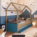 Ver imagem 6 de Cama Infantil Casinha com Auxiliar Infix C06 Aveiro/azul - Mpozenato