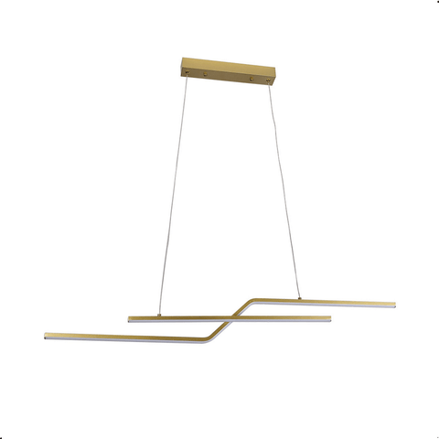 Luminária Pendente 105cm 22w 3000k Preto 1760lm Ip20 Lumier Colorado