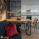 Ver imagem 3 de Luminária Pendente 105cm 22w 3000k Preto 1760lm Ip20 Lumier Colorado