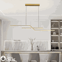 Ver imagem 7 de Luminária Pendente 105cm 22w 3000k Preto 1760lm Ip20 Lumier Colorado