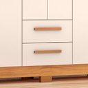 Ver imagem 3 de Guarda-roupa Nt 6015 Freijo com Off White - Notavel