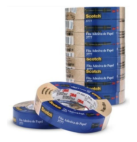 Fita De Empacotamento Scotch Papel Kraft 24x50m 3777 24 Rol - 5