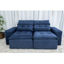 Ver imagem 5 de Sofá Retrátil e Reclinável 2,00m em Tecido Suede Azul