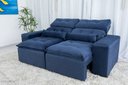 Ver imagem 4 de Sofá Retrátil e Reclinável 2,00m em Tecido Suede Azul