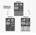 Ver imagem 3 de Guarda Roupa Mônaco 4 Pts com Espelho Cinamomo/Off - D Doro