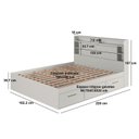 Ver imagem 3 de Cama de Casal Queen com 6 Gavetas Cabeceira com LED Genebra