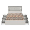 Ver imagem 5 de Cama de Casal Queen com 6 Gavetas Cabeceira com LED Genebra