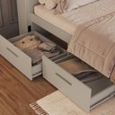 Ver mais imagens de Cama de Casal Queen com 6 Gavetas Cabeceira com LED Genebra